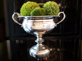 Vintage Hammered Silver Tone Urn Trophy Loving Cup Champagne Chiller Mantel Decor Barware