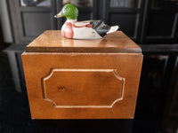 Vintage Liquor Decanter Box Duck Decoy Hidden Bar Barware