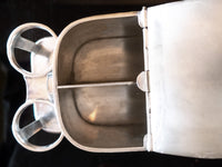 Rare Vintage Hotel Silver Soldered Toiletry Holder Condiment Holder 1937 Ambassador Hotel Hotel Military RR Silver
