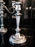 Vintage Silver Plate Candelabra Pair Candle Holders Tall Centerpieces Candles And Candelabra