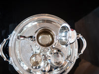 Vintage Silverplate Tea Set Georgian Style With Tray Tea and Coffee Sets