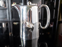 Antique Blackpool England Hotel Silver Soldered Teapot Hartford Hotel Warwick Hotel Hotel Military RR Silver
