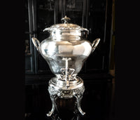 Vintage XL Silver Plate Coffee Urn Samovar Heritage FB Rogers Tea and Coffee Sets