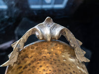 Vintage Art Nouveau Brass Bowl Centerpiece 24" Long
