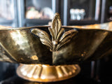 Vintage Art Nouveau Brass Bowl Centerpiece 24" Long