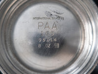 Pan Am Airlines Silver Plate Sugar And Creamer Set 1965 Hotel Military RR Silver