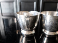 Pan Am Airlines Silver Plate Sugar And Creamer Set 1965 Hotel Military RR Silver