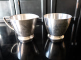 Pan Am Airlines Silver Plate Sugar And Creamer Set 1965 Hotel Military RR Silver