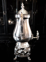 Vintage Silver Plate Samovar Coffee Urn With Burner Towle Tea and Coffee Sets