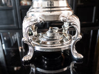 Vintage Silver Plate Samovar Coffee Urn With Burner Towle Tea and Coffee Sets
