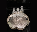 Vintage XL Castilian Silver Serving Tray With Handles And Feet Trays
