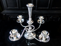 Vintage Silver Plate Candelabra Candle Holder Multi Convertible Gorham Candles And Candelabra