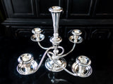 Vintage Silver Plate Candelabra Candle Holder Multi Convertible Gorham Candles And Candelabra
