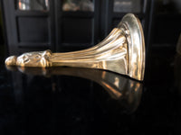 Vintage Brass Wall Sconce Shelves Pair In Art Deco Style Set Of Two Art Deco/ Art Nouveau