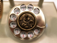 Vintage Rotary Phone Cream And Gold Victorian Style Princess Phone Western Electric