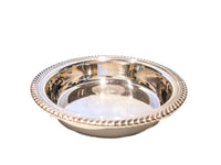 Vintage Silverplate Champagne Wine Coaster Engraved Crest Silver And Silverplate