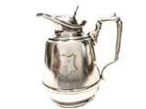 Vintage Silver Soldered Pitcher Creamer Hotel Restaurant Hotel Military RR Silver