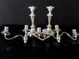 Antique Silver Plate Candelabra Pair Candle Holders Tall Centerpieces Candles And Candelabra