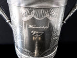 Antique Silver Plate Samovar Coffee Urn Hot Water Dispenser Figural Eagle Legs Tea and Coffee Sets
