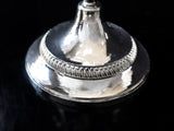 Vintage Silver Plate Candelabra Pair With Glass Candles 5 Light Candles And Candelabra