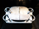 Rare Vintage Hotel Silver Soldered Toiletry Holder Condiment Holder 1937 Ambassador Hotel Hotel Military RR Silver