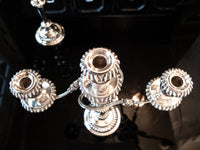 Vintage Silver Plate Candelabra Pair Candle Holders Tall Centerpieces Candles And Candelabra
