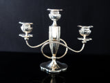 Antique Silver Plate Candelabra Silver Plate 3 Light Candle Holder Pairpoint Mfg Co Silver And Silverplate