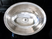 Large Antique Silver Soldered Meat Dome Food Cloche Hotel Silver Hotel Military RR Silver