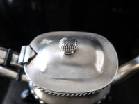 Large Silver Soldered US Navy Teapot Wardroom Officer's Mess Usn With Fouled Anchor Hotel Military RR Silver