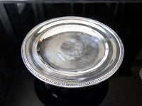 The Fontainebleau Hotel Silver Soldered Cake Stand Pedestal Dish Taza Circa 1955 Hotel Military RR Silver
