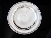 The Fontainebleau Hotel Silver Soldered Cake Stand Pedestal Dish Taza Circa 1955 Hotel Military RR Silver