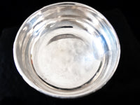 Antique Christofle Rubans French Silver Plate Small Bowl Wine Stand Silver And Silverplate