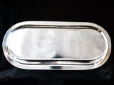 Silver Soldered Bread Plate Dish Airline Morton Parker Marlboro Plate Hotel Military RR Silver