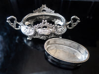 Silver Plate Jardinière Art Nouveau Rococo Centerpiece 13 1/2" Art Deco/ Art Nouveau