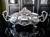 Silver Plate Jardinière Art Nouveau Rococo Centerpiece 13 1/2" Art Deco/ Art Nouveau