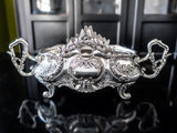 Silver Plate Jardinière Art Nouveau Rococo Centerpiece 13 1/2" Art Deco/ Art Nouveau