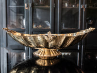 Vintage Art Nouveau Brass Bowl Centerpiece 24" Long