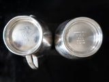 Pan Am Airlines Silver Plate Sugar And Creamer Set 1965 Hotel Military RR Silver