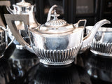 Antique Edwardian Queen Anne Style Silver Plate Tea Set Coffee Service Reed And Barton Tea and Coffee Sets
