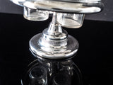 Antique Victorian Silver Plate Cut Crystal Glass Cruet Set Condiment Caster Stand Set Late 1800s Silver And Silverplate