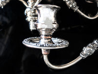 Antique Silver Plate Candelabra Pair Candle Holders Tall Centerpieces Candles And Candelabra