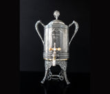 Antique Silver Plate Samovar Coffee Urn Hot Water Dispenser Figural Eagle Legs Tea and Coffee Sets