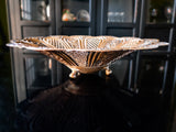 Hand Chased Copper Bowl Open Work Lattice Made In Greece Trays