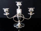 Antique Silver Plate Candelabra Silver Plate 3 Light Candle Holder Pairpoint Mfg Co Silver And Silverplate