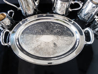 Antique Silver Plate Edwardian Tea Set 6 Piece Set Sheffield England