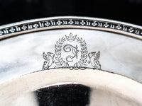 The Fontainebleau Hotel Silver Soldered Cake Stand Pedestal Dish Taza Circa 1955 Hotel Military RR Silver