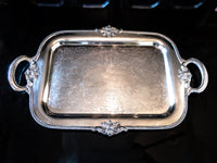 Antique Silver Plate Serving Tray Georgian By Community Plate Tea and Coffee Sets