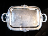 Antique Silver Plate Serving Tray Georgian By Community Plate Tea and Coffee Sets