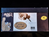 Vintage Capodimonte Rose Peach Color Made In Italy In Original Box