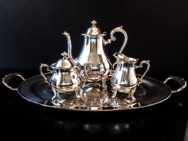 Vintage Silver Plate Tea Set Towle 2851 4 Piece Set